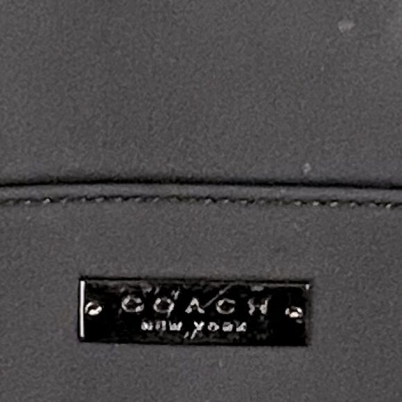COACH A9N 6217 NEW YORK MEDIUM BAG BLACK NEOPRENE AND LEATHER - Picture 5 of 9